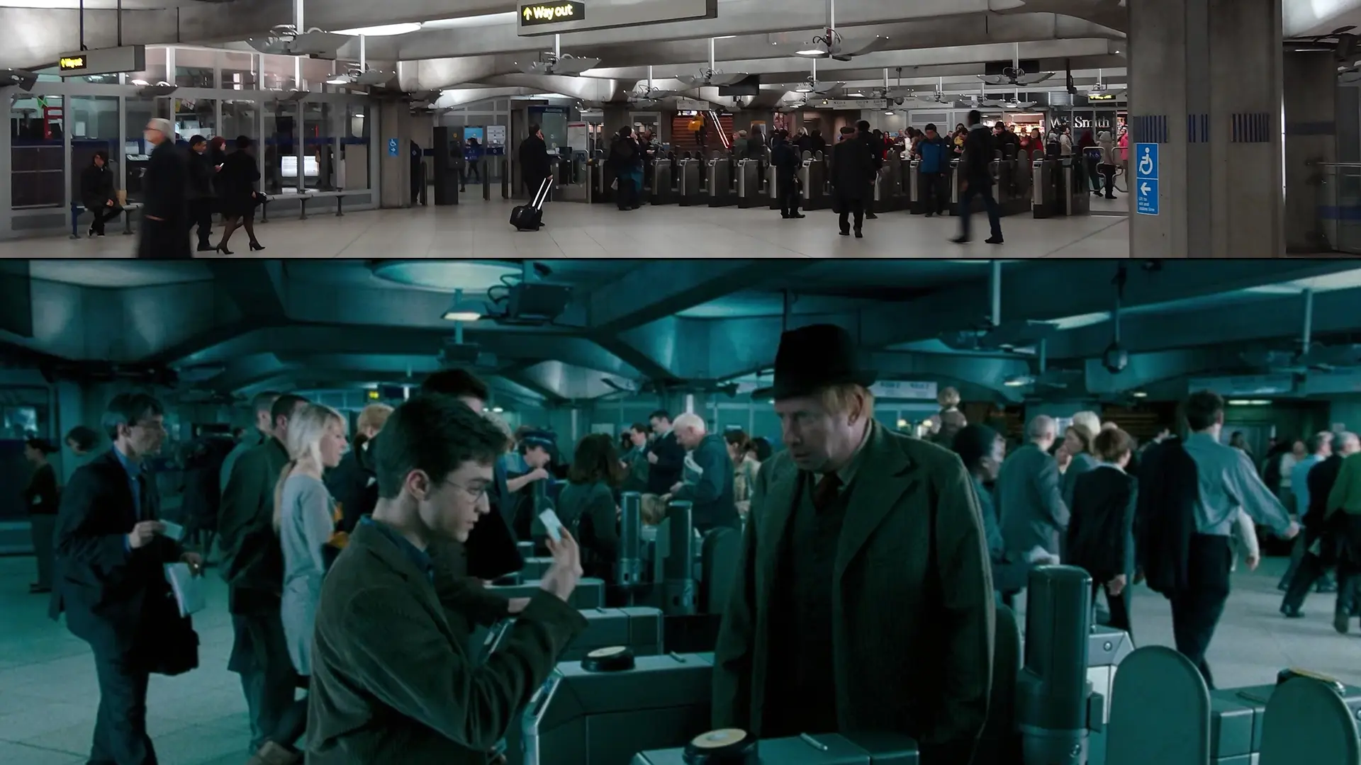 Harry Potter at the Westminister London Underground Station